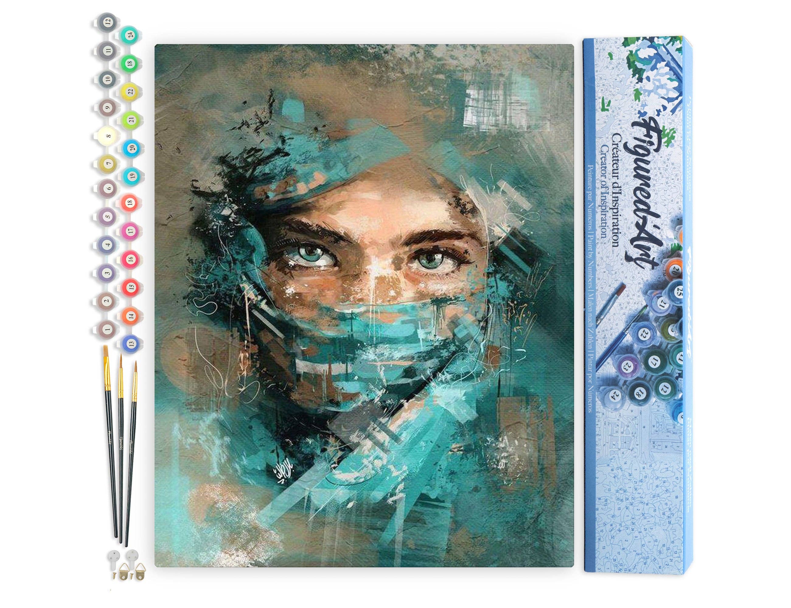 Paint by numbers uten ramme "Beautiful Eyes"