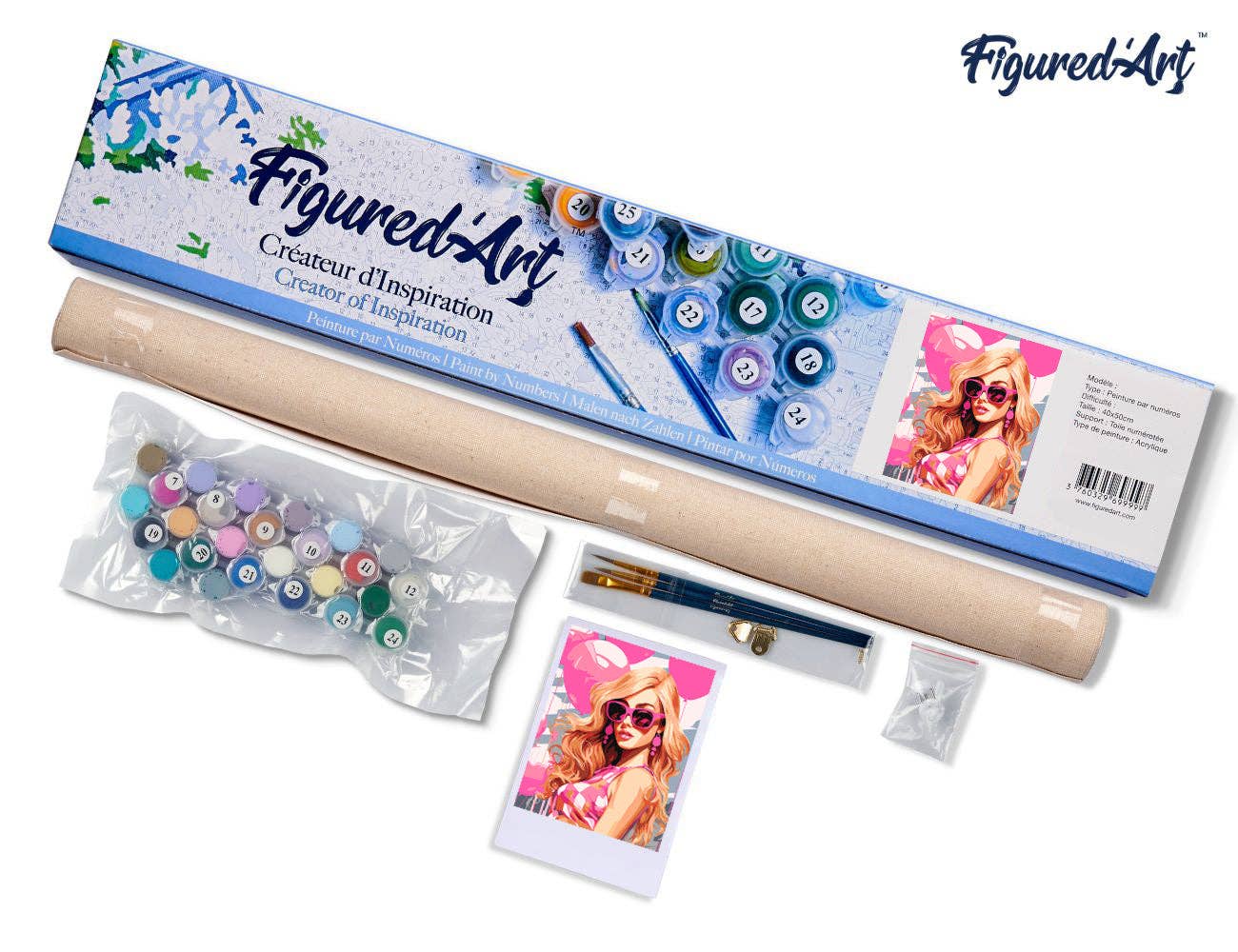 Paint by Numbers "Pink Balloons Diva"