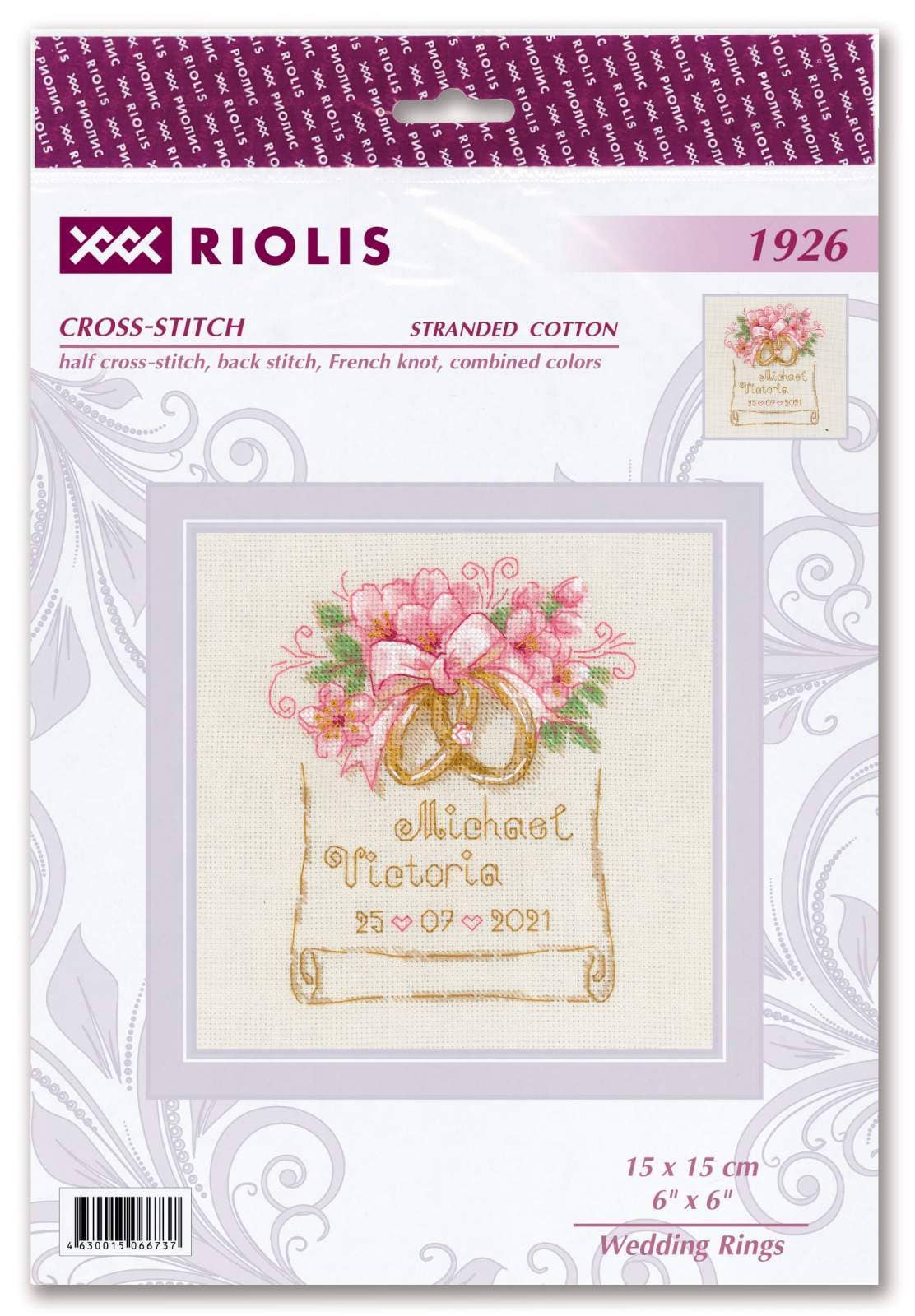 Broderipakke "Wedding Rings"