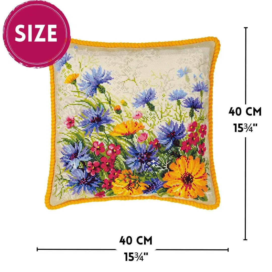 Broderipakke Pute "Blomstrende Plenn"