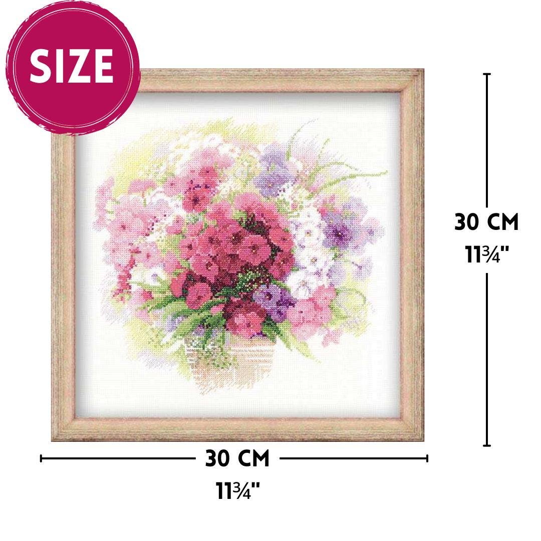 Broderipakke "Watercolor Phlox"