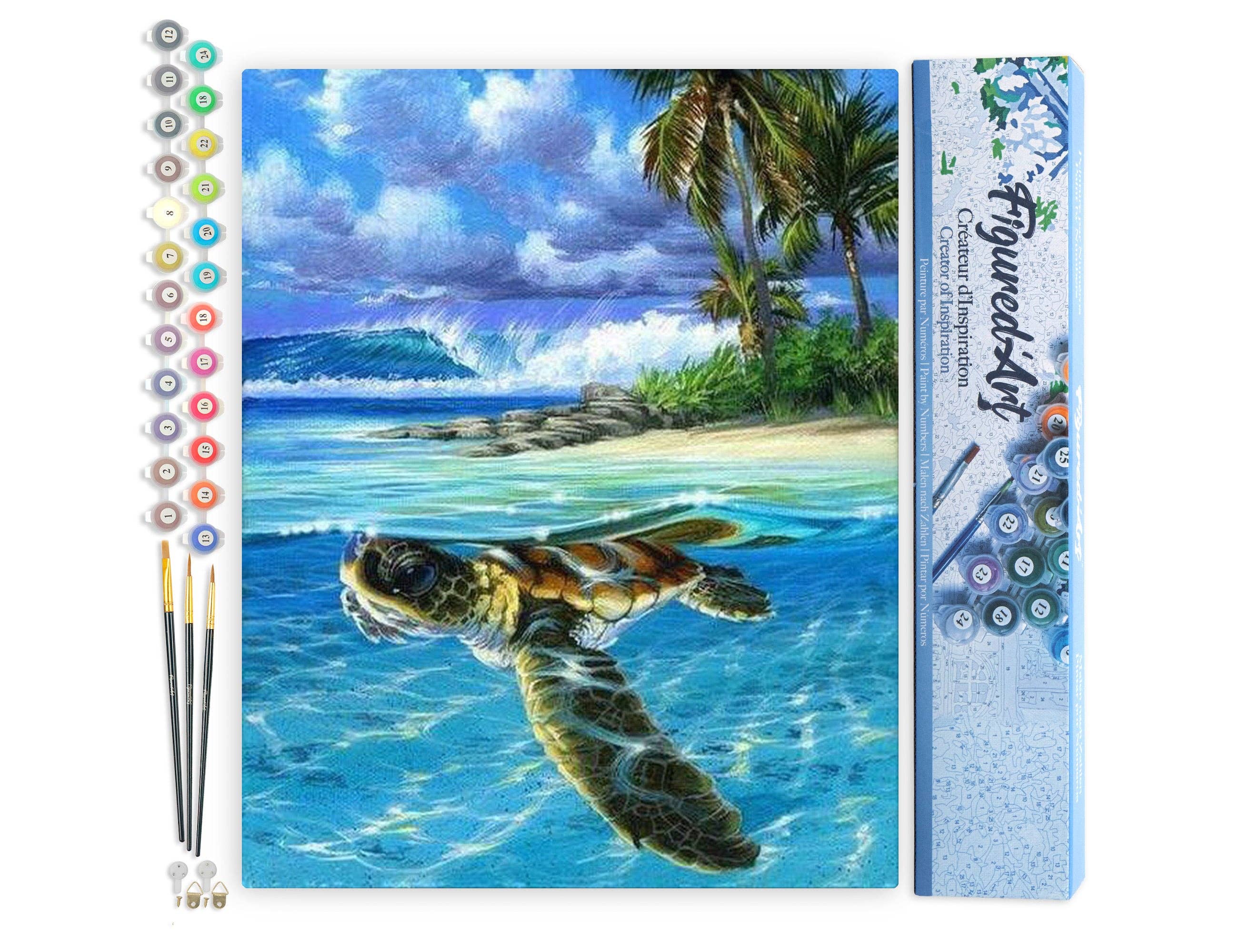 Paint by Numbers "Relaxing Turtle"