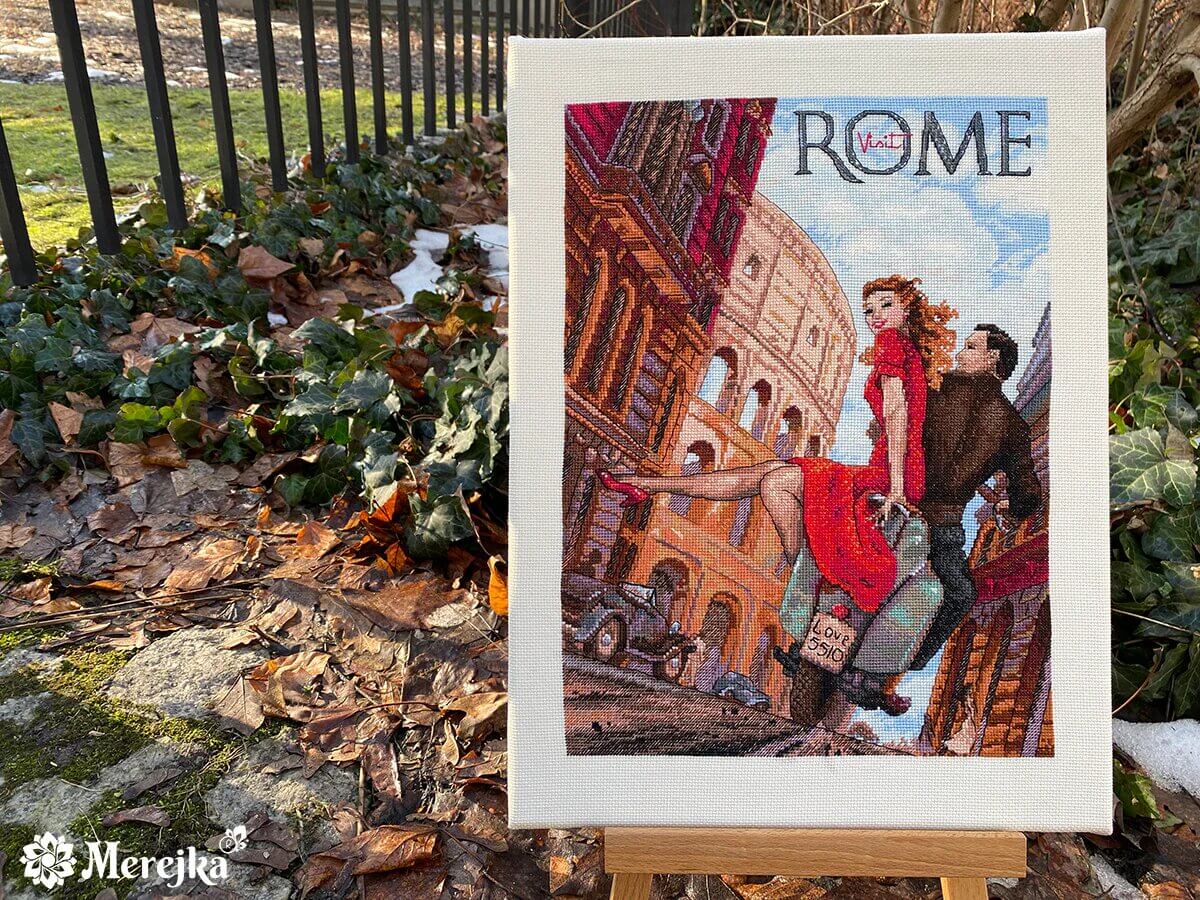 Broderipakke "Visit Rome"