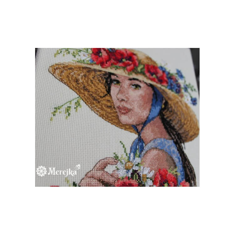 Broderipakke "Flower hat"