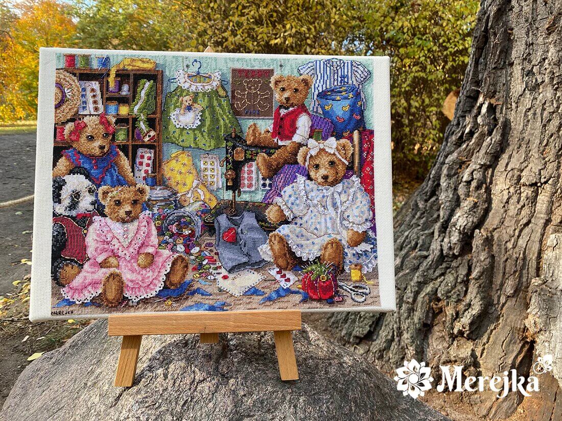 Broderipakke "Bamseklær"