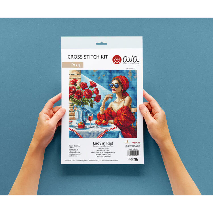 Broderipakke "Lady in Red"