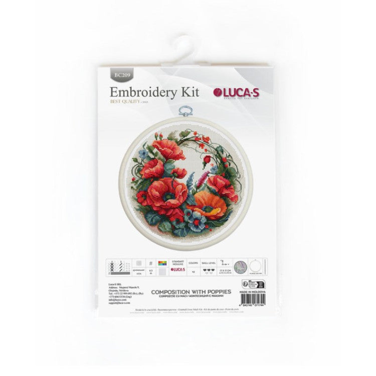 Broderipakke "Composition With Poppies"