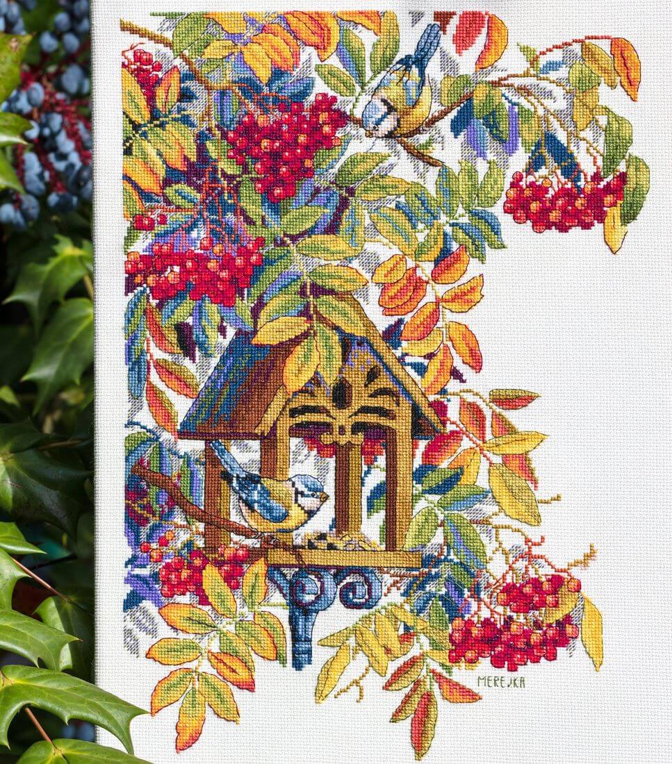 Broderipakke "Fargerike Rognebær"