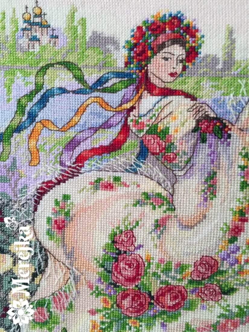 Broderipakke "Festive scarf"