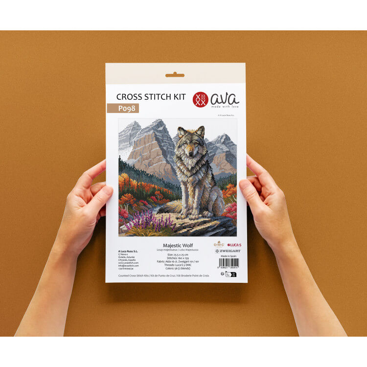 Broderipakke "Majestic Wolf"