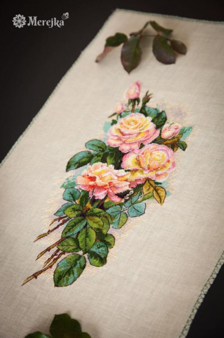 Broderipakke "Vintage Roses"