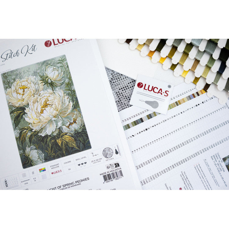 Broderipakke "The Light of Spring Peonies"