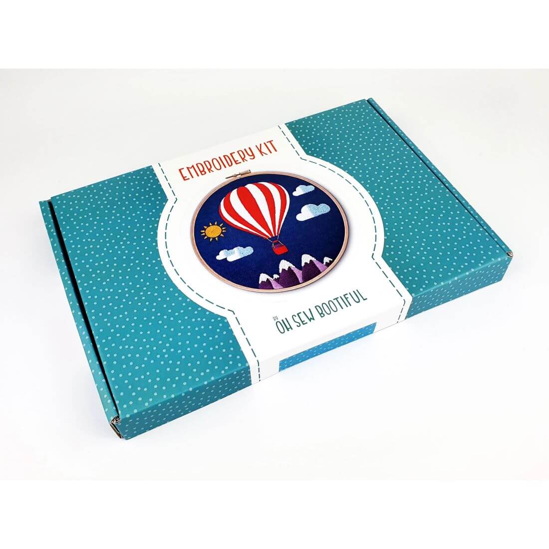 Broderisett med broderiring "Ballong"