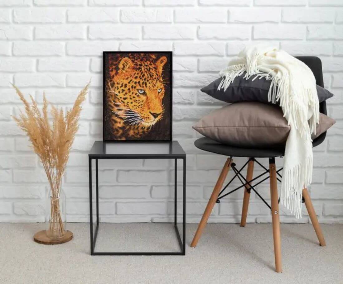 Diamond DOTZ "Leopard Portrett"