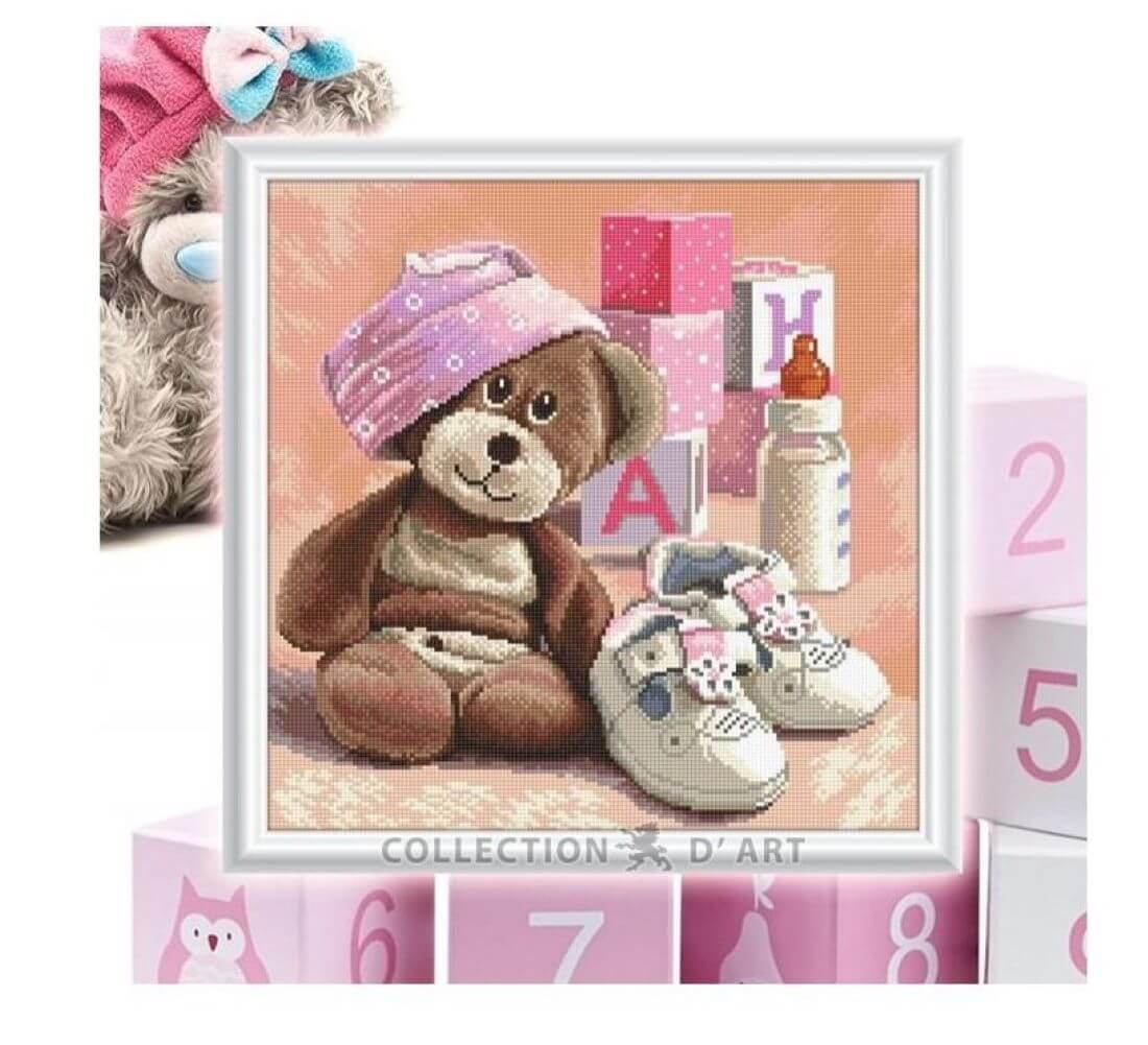 Diamond Painting "Pink Happiness", 40 x 40 cm