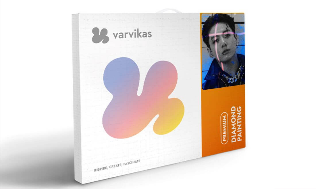 Diamond Painting på ramme "BTS Jungkook", 50 x 40 cm