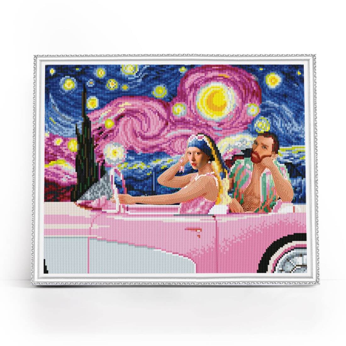 Diamond Painting på ramme "Time Travel", 50 x 40 cm