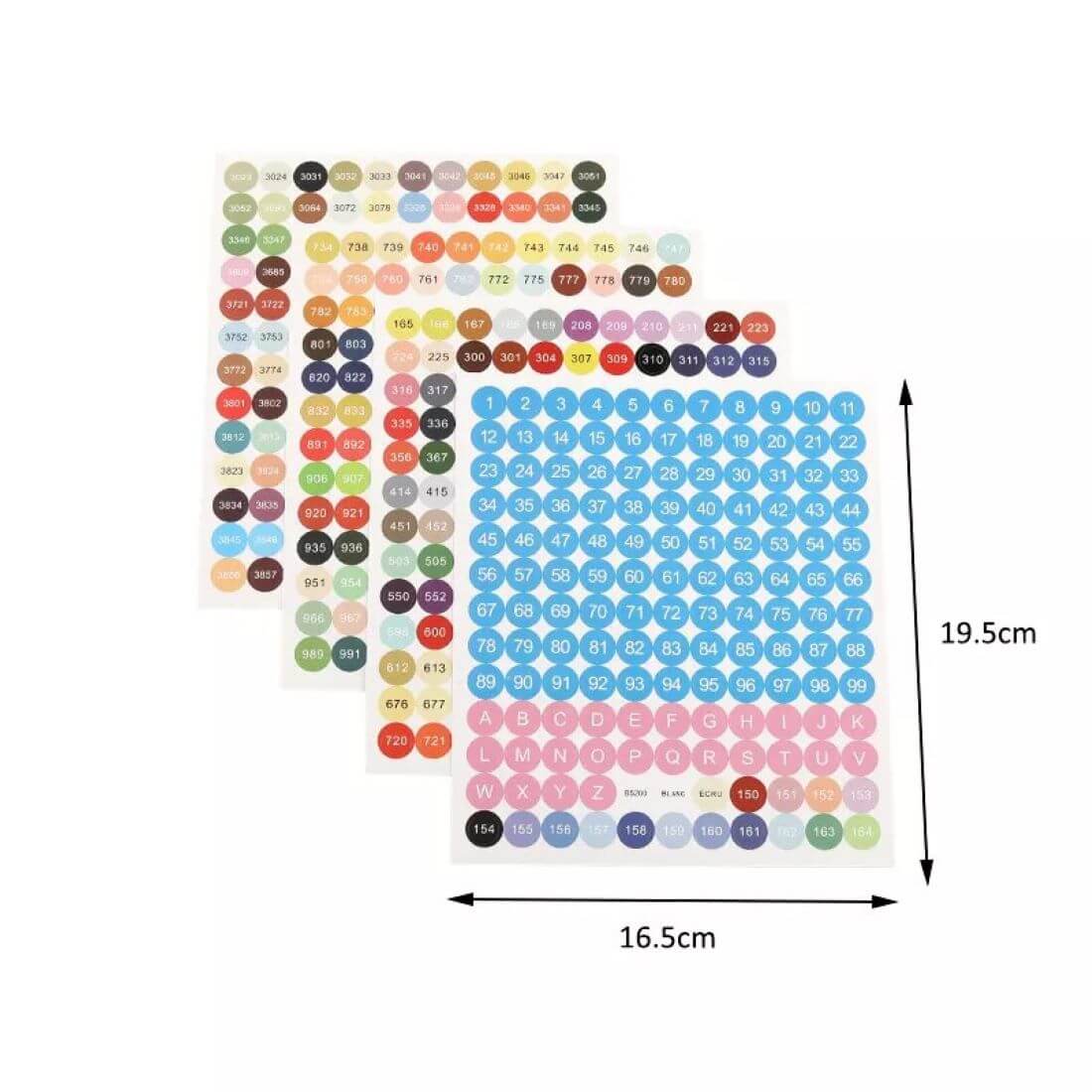 Diamond Painting DMC Stickers - 4 ark