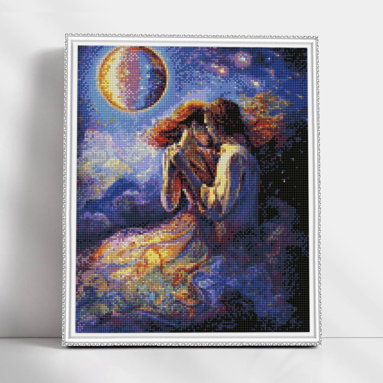 Diamond Painting på ramme "Kjærlighet i Luften", 50 x 40 cm