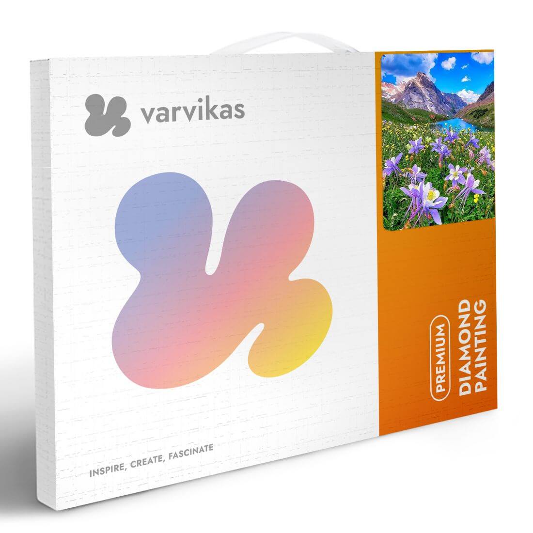 Diamond Painting på ramme "Blomstrende Eng", 50 x 40 cm