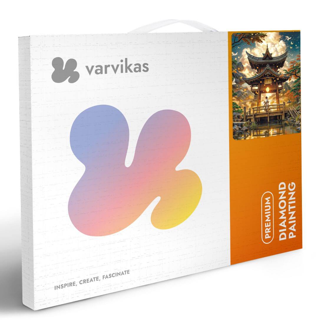 Diamond Painting på ramme "Temple in the Mountains", 50 x 40 cm