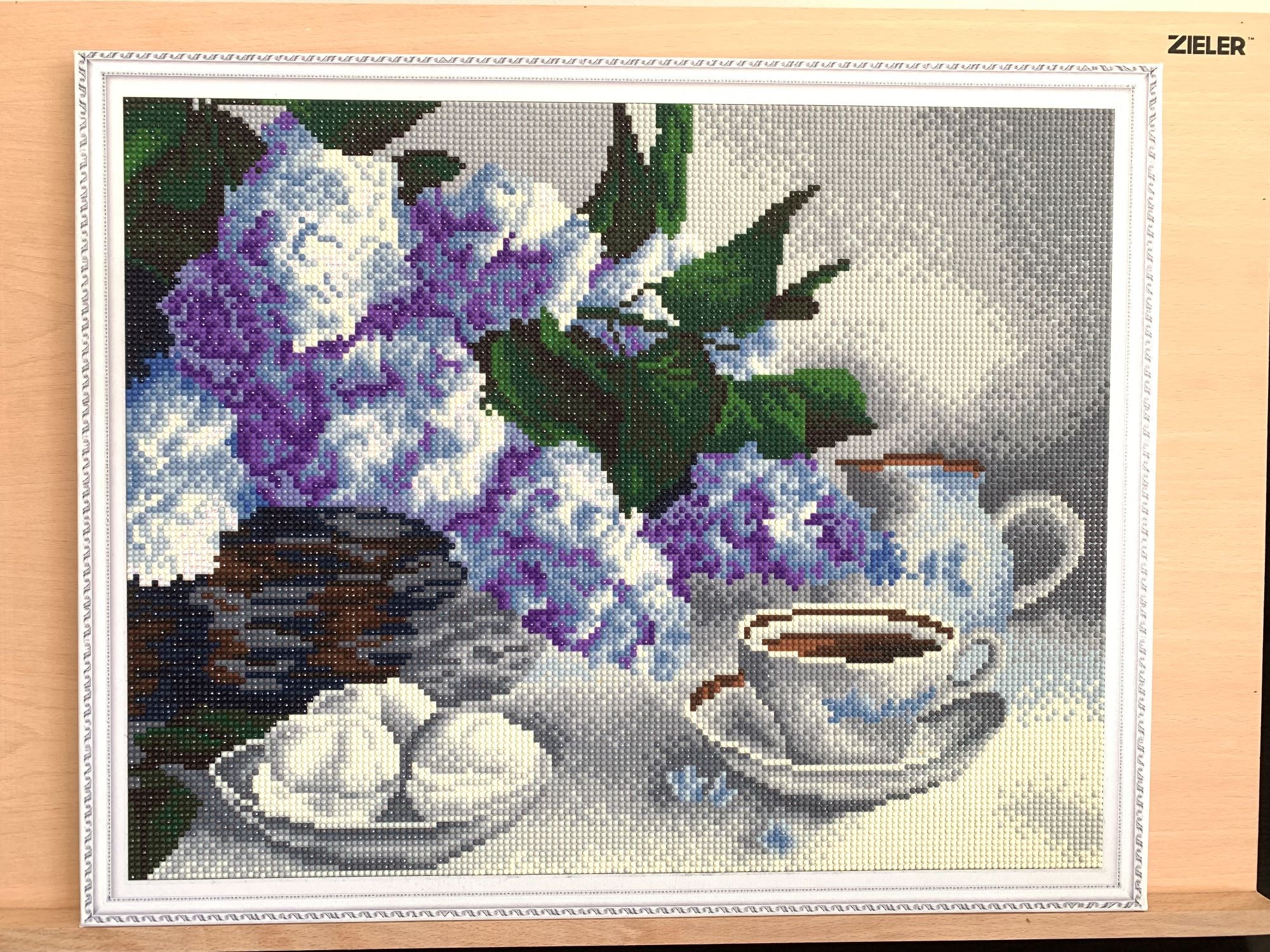 Diamond Painting på ramme "Syrin Kurv", 50 x 40 cm