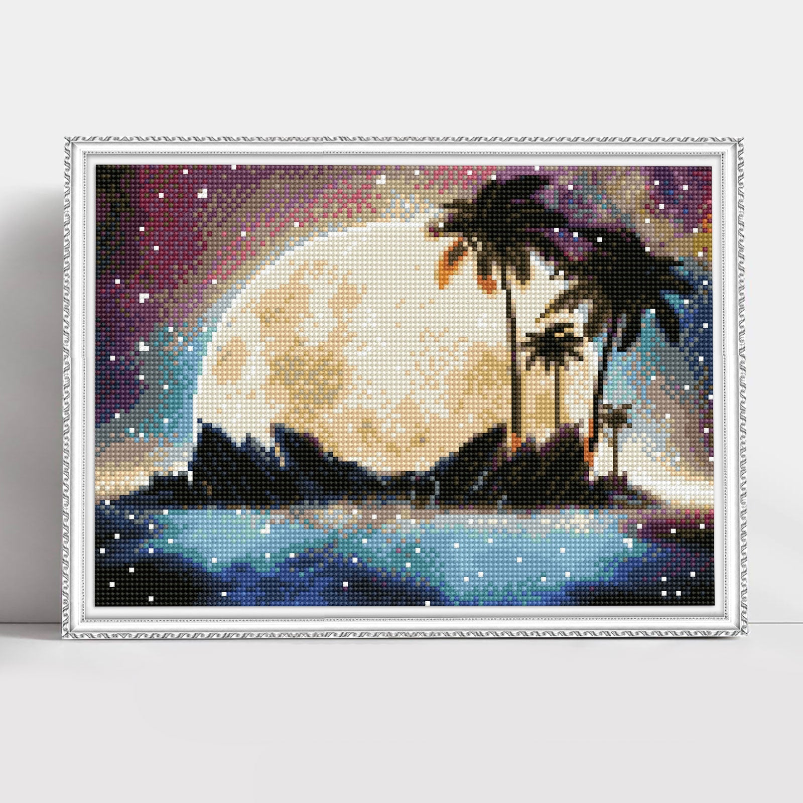 Diamond Painting på ramme "Moon Magic", 40 x 30 cm