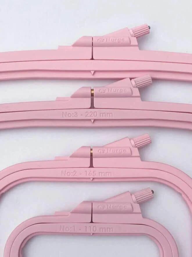 Broderiring Nurge 28 cm, Rosa