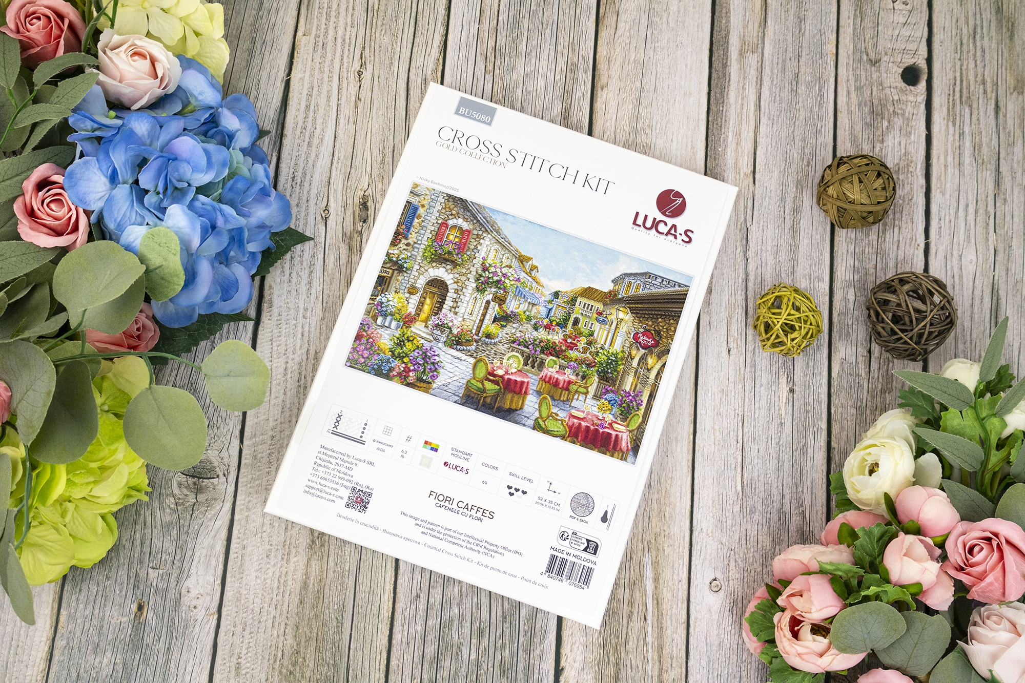 Broderipakke "Fiori Caffes"