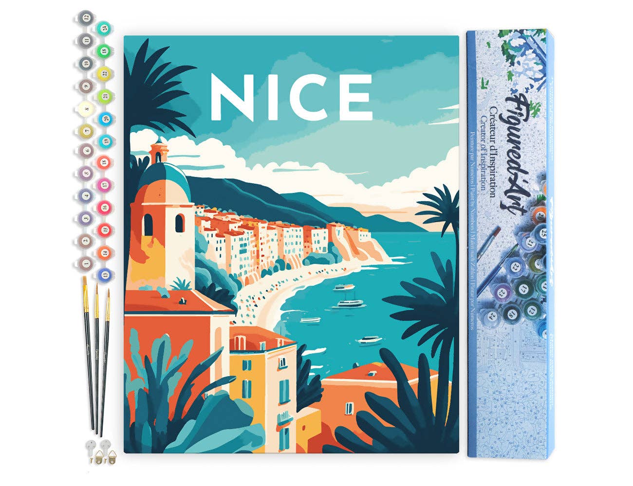 Paint by Numbers "Travel Poster Nice"